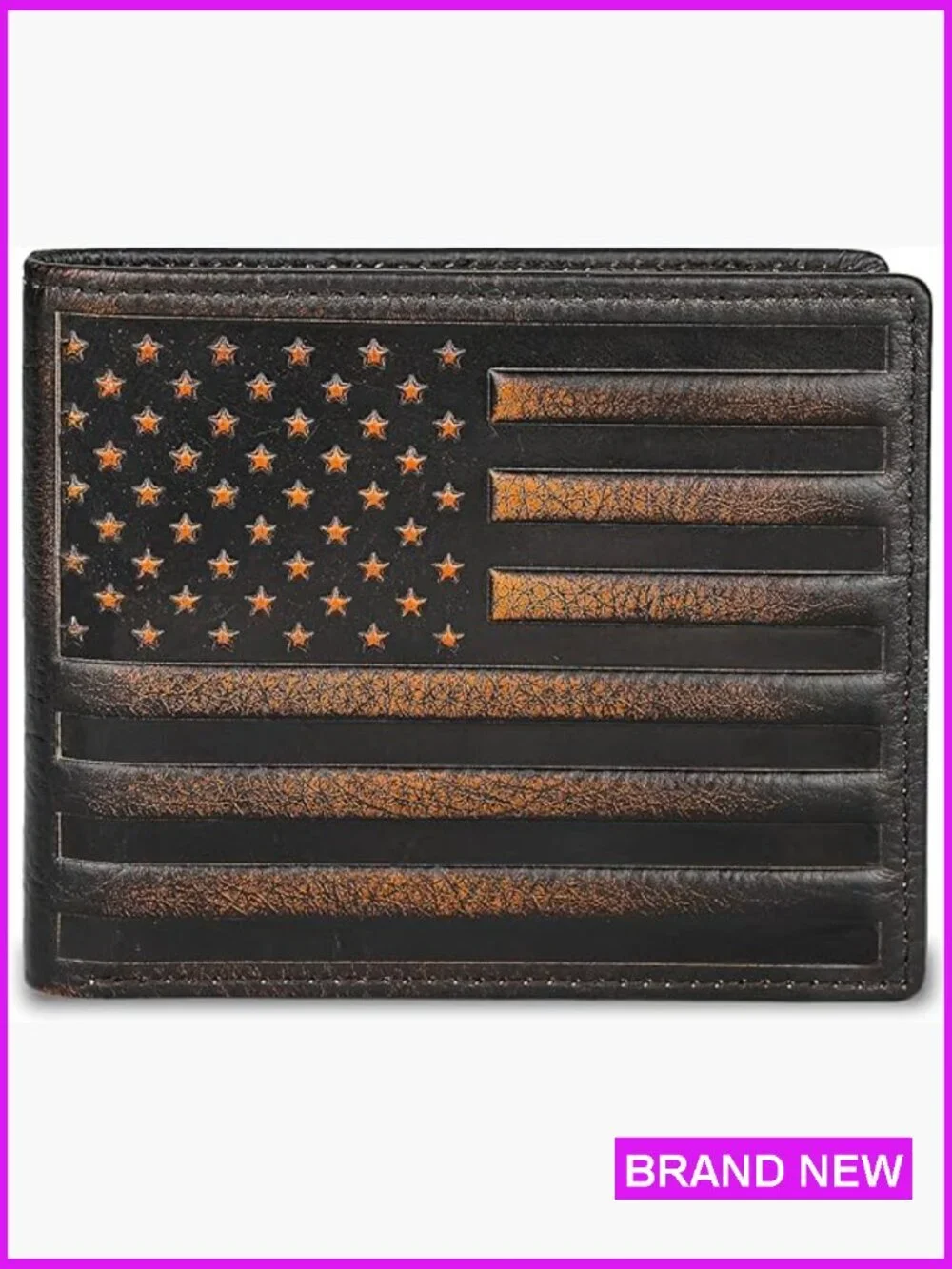 Men's Bifold Wallet RFID Blocking Full Grain Leather Extra Capacity Multiple